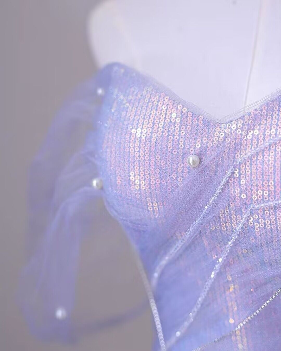 Off The Shoulder Purple Mermaid Long Prom Dresses J2925