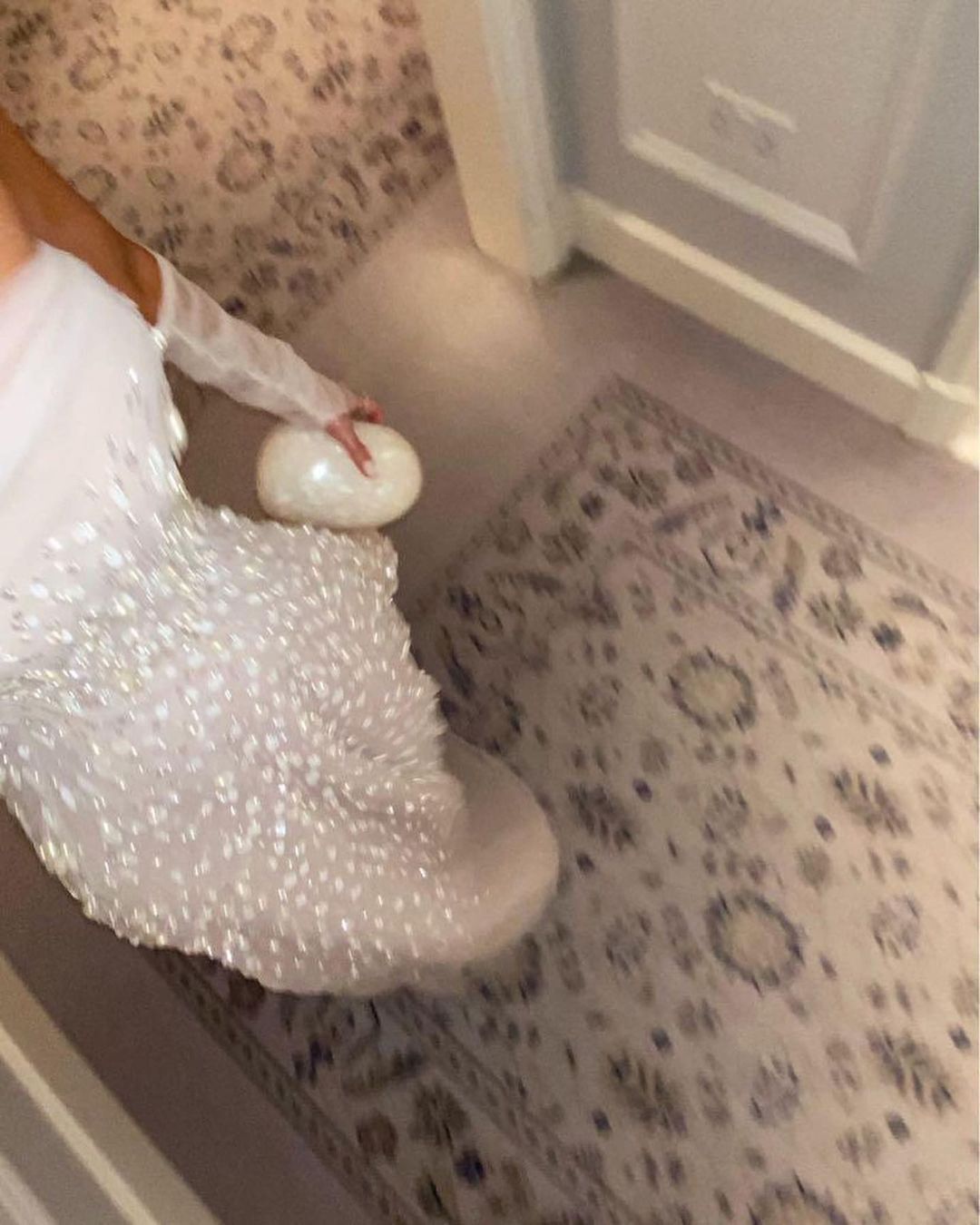 Strapless A Line White Sequin Long Prom Dress J3068