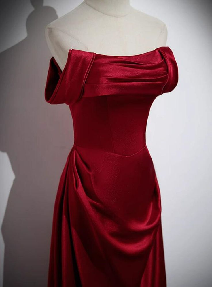 A Line Red Long Prom Dress Party Dress Elegant Birthday Party Dress J3210