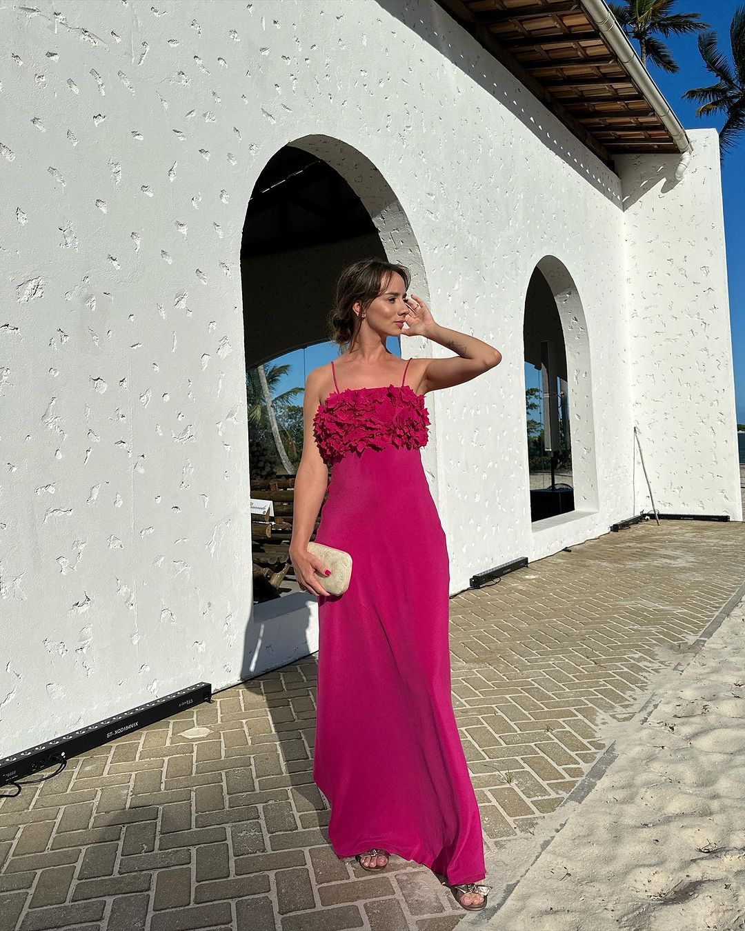 Strapless Rose Red A Line Long Prom Dress Formal Party Gown J3542