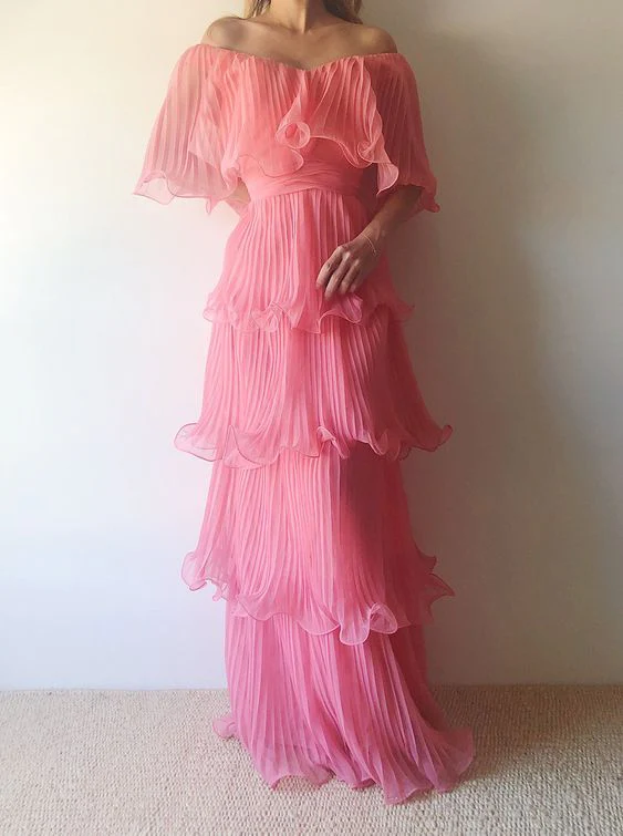 Pink Prom Dress Women Sexy Dresses Elegant Party Dress J3806